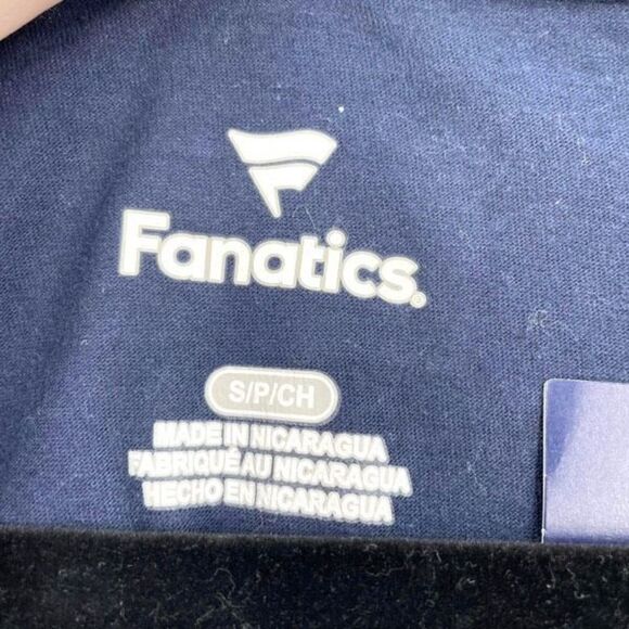 NWT Fanatics Womens Short Sleeve UV Strong Custom Print T-Shirt Navy Blue Small - Picture 5 of 8